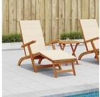 vidaXL Gartenliege vidaXL Liegestuhl zum Verstellen und Klappen 2 stk....