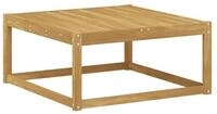 vidaXL Sofaelement Outdoor-Fu&szlig;hocker Massivholz Wei&szlig; 79 x 79 x 37 cm (1 St)