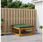 vidaXL Gartenlounge-Set vidaXL Modulare Fu&szlig;st&uuml;tze mit Kissen Massivholz Akazie