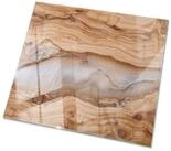 Tulup Tischplatte Couchtisch Glasplatte Naturholz mit Harz Ersatzplatte Glas