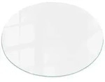 Tulup Tischplatte Tisch Glasplatte Ersatz Glatte wei&szlig;e Farbe Ersatzplatte Glas...