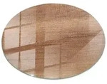 Tulup Tischplatte Bodenplatte Glas Nat&uuml;rliches Holzmuster Glasplatte M&ouml;bel 80...