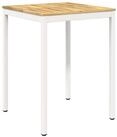 vidaXL Gartentisch Gartenbar-Tisch Wei&szlig; 80 x 80,5 x 105 cm Massivholz (1-St)