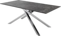 DELIFE Esstisch Edge, 200x100 cm Keramik Laminam&reg; Nero Greco Anthrazit...