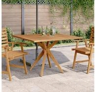 vidaXL Gartentisch, Gartentisch Quadratisch 110x110x75 cm Massivholz Akazie