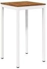 vidaXL Gartentisch Gartenbar-Tisch Nat&uuml;rlich und Wei&szlig; 60 x 60,5 x 105 cm...