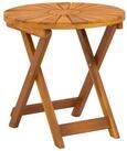 vidaXL Gartentisch Bistrotisch Natur &Oslash;45 x 45 cm Massivholz (1-St), Bistrotisch