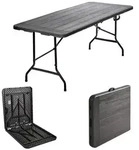 TRUTZHOLM Bierzeltgarnitur Buffettisch Klapptisch 180 x 75 cm Holzoptik klappbar