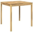 vidaXL Gartentisch Gartenbar-Tisch Wei&szlig; 110 x 108,5 x 105 cm Massivholz (1-St)