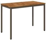 vidaXL Gartentisch Gartentisch Natur und Kaffee 108,5 x 55 x 75 cm (1-St)