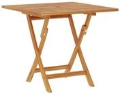 vidaXL Gartentisch Klappbarer Gartentisch Natur 90 x 90 x 75 cm Massives holz...