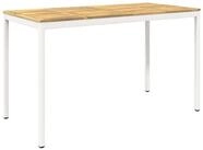 vidaXL Gartentisch Gartenbar-Tisch Wei&szlig; 180 x 88,5 x 105 cm Massivholz (1-St)