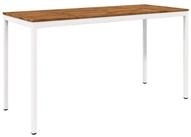 vidaXL Gartentisch Gartenbar-Tisch Nat&uuml;rlich und Wei&szlig; 196 x 80,5 x 105 cm...