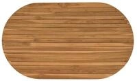 vidaXL Tischplatte Tischplatte 120 x 70 x 3,5 cm Oval Massives holz Natur (1 St)