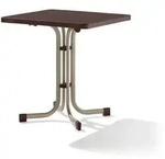 sieger EXKLUSIV Gartentisch braun 70 cm x 72 cm