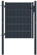 vidaXL Gartentor 100 x 100 cm Zauntor PVC und Stahl 100x101 cm Anthrazit