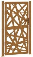 vidaXL Gartentor, Gartentor 105x205 cm Wetterfester Stahl Lichtdesign
