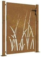 vidaXL Gartentor Gartentor 100 x 150 cm Pulverbeschichteter Stahl Abschlie&szlig;bar