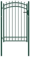 vidaXL Gartentor Zauntor EMMEN mit Spikes Stahl 103 x 117 cm Gr&uuml;n