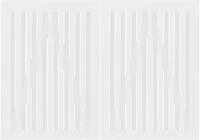 PLUS Zaundoppelt&uuml;r Plus Doppeltor Nagano 200 x 140 cm RAL 9010 Wei&szlig;