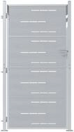 vidaXL Gartentor Gartentor mit Schloss Silber 85 x 196 cm Edelstahl
