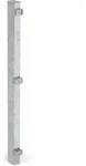Alberts Zaunpfosten 60x40 mm f&uuml;r Doppelstabmattenzaun, 87,5 cm, zur...
