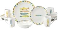 CreaTable Kombiservice Sardinhas, Geschirr-Set, 16-tlg. (16-tlg), 4 Personen,