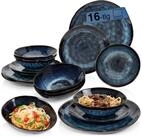 S&Auml;NGER Tafelservice Tokio Geschirrset (16-tlg), 4 Personen, Steingut, Blau...