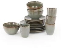 Mica Decorations Geschirr-Set Mica Decorations Tabo Geschirrset gruen 16 Stueck,