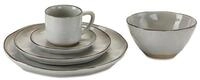 Mirabeau Geschirr-Set Geschirr 30er Set Biarr&eacute; grau, Steinzeug, none