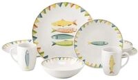 CreaTable Kombiservice Sardinhas, Geschirr-Set, 8-tlg. (8-tlg), 2 Personen,