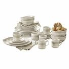 Mirabeau Geschirr-Set Geschirr 30er Set P&eacute;riers creme, Steinzeug
