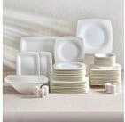 Karaca Geschirr-Set Karaca Fine Pearl Roma 58-teiliges Geschirrset 12 Personen,