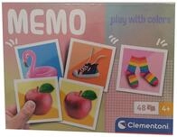 Clementoni&reg; Puzzle Memory-Spiel 48 Karten Memo Play with Colors f&uuml;r Kinder ab...