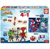 Educa Puzzle SUPERPACK 4 IN 1 SPIDEY - PUZZLE, Puzzleteile