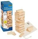 Idena Spiel Reise Wackelturm - 15 x 5 x 5 cm, aus Holz