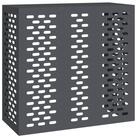 vidaXL Heizungsverkleidung 110 x 50 x 105 cm Luftschutz Abdeckung Anthrazit