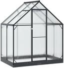 vidaXL Gew&auml;chshaus 183,5 x 123 x 207 cm Gew&auml;chshaus mit T&uuml;r Anthrazit