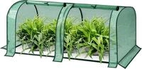 Woltu Gew&auml;chshaus, PE halbtransparent 130 g/m&sup2; 130x60x50 cm Gr&uuml;n