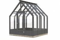 Palmako Gew&auml;chshaus Emilia 5,4 m&sup2; (RAL7012), BxTxH: 240 x 244 x 286 cm, Set
