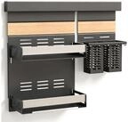 doporro K&uuml;chenregal K&uuml;chenorganizer-set Multifunktional aus Metall Wandmontage