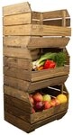 Kistenkolli Altes Land Allzweckkiste 3er Set K&uuml;chenregal Olaf 40x33x30 cm...