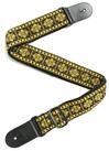 FAME Gitarrengurt, Weave Series, Baroque Pattern, Yellow
