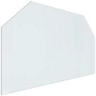 vidaXL Bodenplatte Feuerstelle Glasplatte Transparent 100 x 60 cm Glas, (1-St)