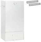 vidaXL Grillkamin R&auml;ucher Ofen 3 stk. 44,5 x 29 x 83 cm Verzinkter Stahl Silber