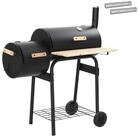 vidaXL Grillkamin Outdoor Grill 103 x 60 x 113 cm Stahl Schwarz