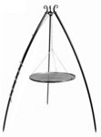 Natur24 Feuerschale Schwenkgrill 200cm Grillrost Rohstahl 50cm