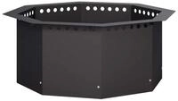 vidaXL Feuerkorb 60 x 60 x 25 cm Feuerstellenring Feuerkorb Feuerschale...