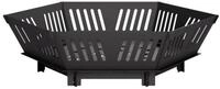 vidaXL Feuerkorb 60 x 60 x 18 cm Feuerkorb Feuerschale Feuerstelle Schwarz...
