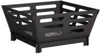vidaXL Feuerstelle Feuerstelle Schwarz 60 x 60 x 30 cm Stahl, (1-St)